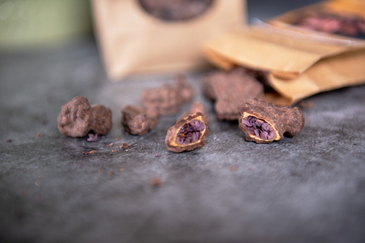 QUEEN BEANS Cacao°Bohnen mit Schokolade