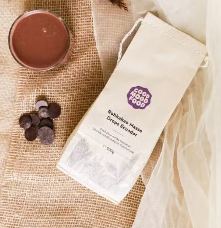 Bio Rohkakao Drops aus Ecuador · 100% rohe Kakaomasse